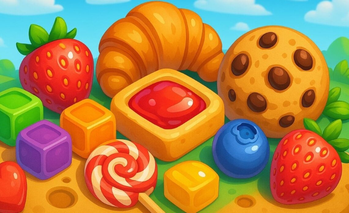 Searching for “A crunchy texture, usually refreshing” in Cookie Jam? Look no further, image source: Image by ChatGPT.