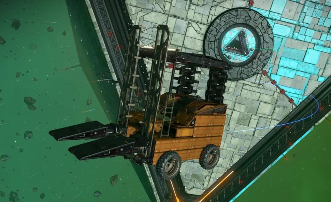 The best Starship builds in No Man’s Sky. Players have already built everything from a Nokia 3310 and the Eye of Sauron from Lord of the Rings to a floating forklift, image source: Reddit.