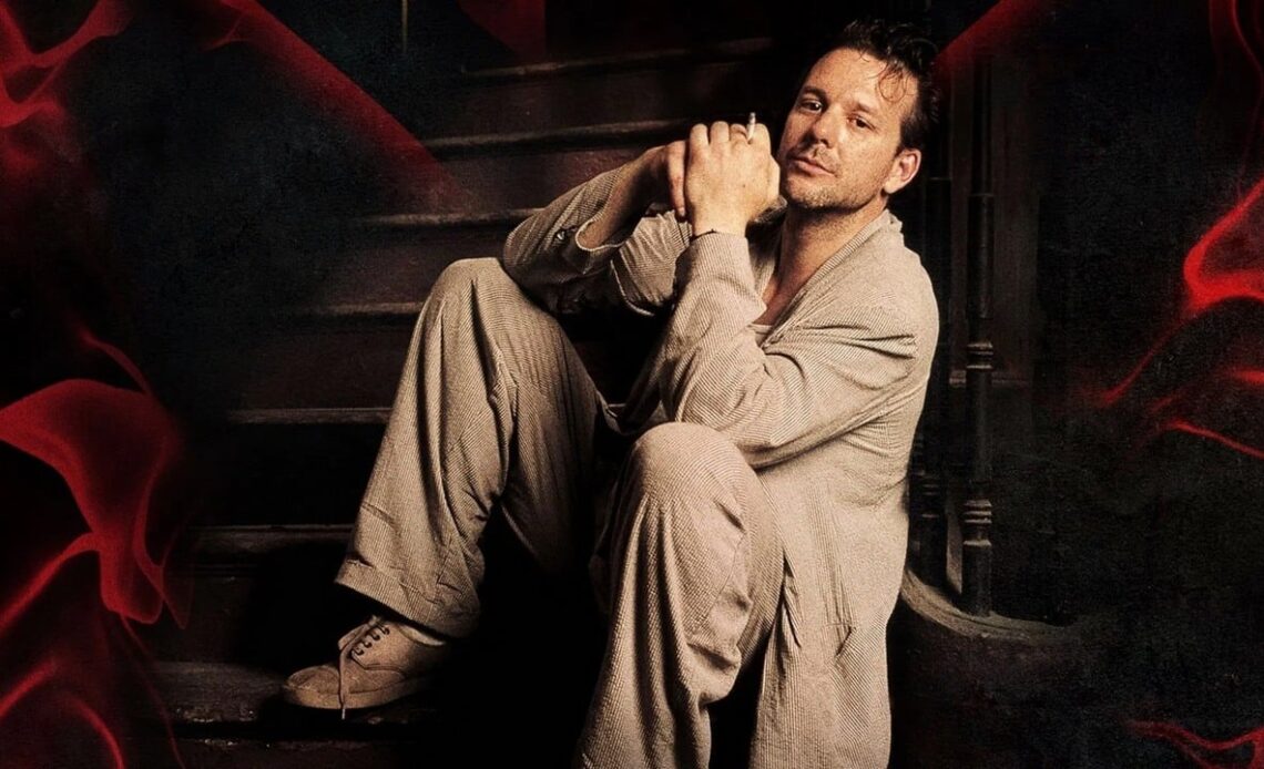 “Now I don’t look up to him no more, I look through him.” For 38 years, Mickey Rourke has had nothing but harsh words for this great actor, image source: Angel Heart, Alan Parker, Tri-Star Pictures, 1987.