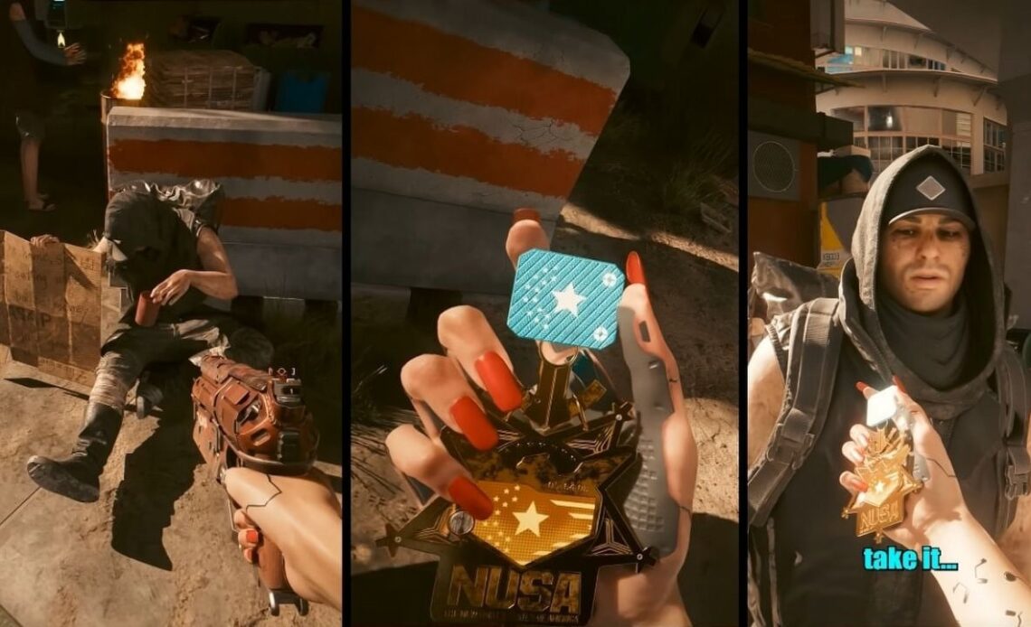 After 600 hours in Cyberpunk 2077, player finally finds a way to help a veteran. But „Cyberpunk just refuses to give you a happy ending”, image source: Cyberpunk 2077, Developer: CD Projekt Red.