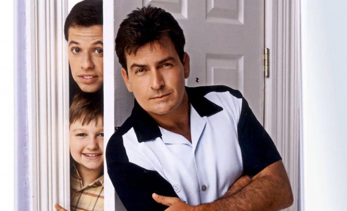 He earned three times less than Charlie Sheen, even though they were both stars of Two and a Half Men, image source: Two and a Half Men, Chuck Lorre and Lee Aronsohn, CBS, 2003.