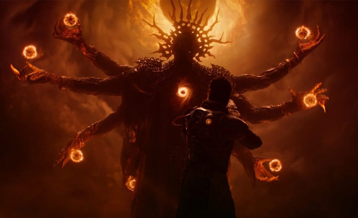 First gameplay footage of a new game from Returnal creators. Saros has a surprisingly close release date, image source: Sony Interactive Entertainmwnt..