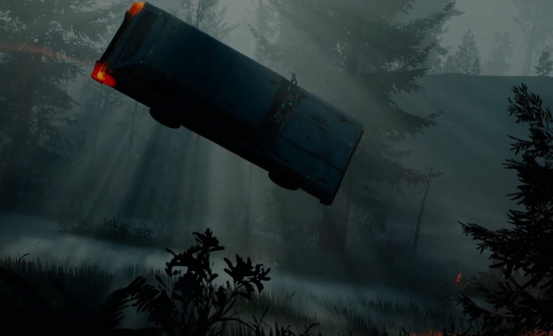 Pacific Drive DLC Whispers in the Woods announced for later this year, image source: Pacific Drive, Developer: Ironwood Studios.
