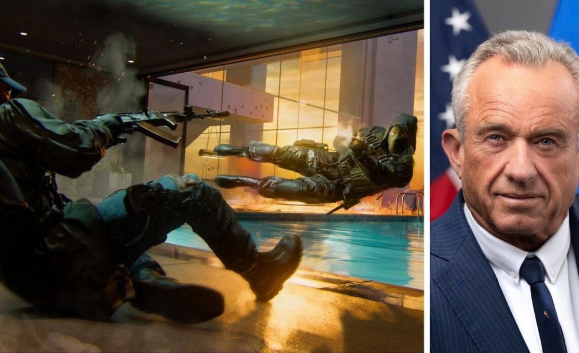 RFK Jr. dredges up a decades-old argument that gun violence in the U.S. could be due to violent video games, image source: Call of Duty: Black Ops 6, Developer: Treyarch.