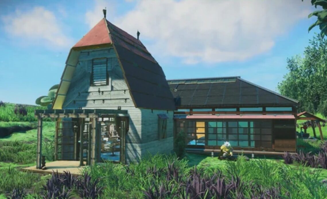 This isn’t a My Neighbor Totoro shot, it’s someone’s base in No Man’s Sky, image source: Reddit.