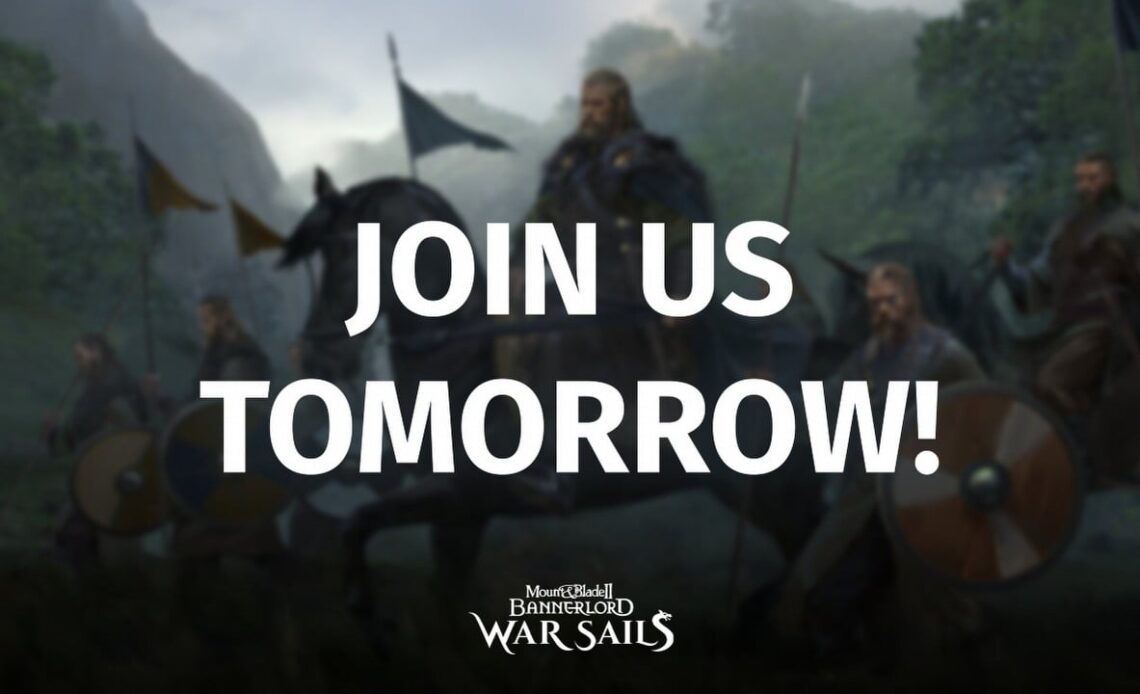 Bannerlord War Sails is getting a gameplay video tomorrow. Hopefully, we’ll get release date too, image source: X @Mount_and_Blade.