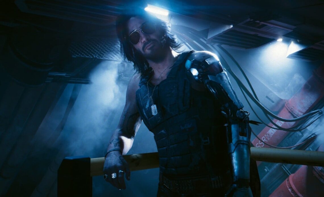 REDstreams with a special guest. Mike Pondsmith will share what inspired him to create Cyberpunk and his thoughts on Keanu Reeves as Johnny Silverhand, image source: Cyberpunk 2077; Developer: CD Projekt RED.