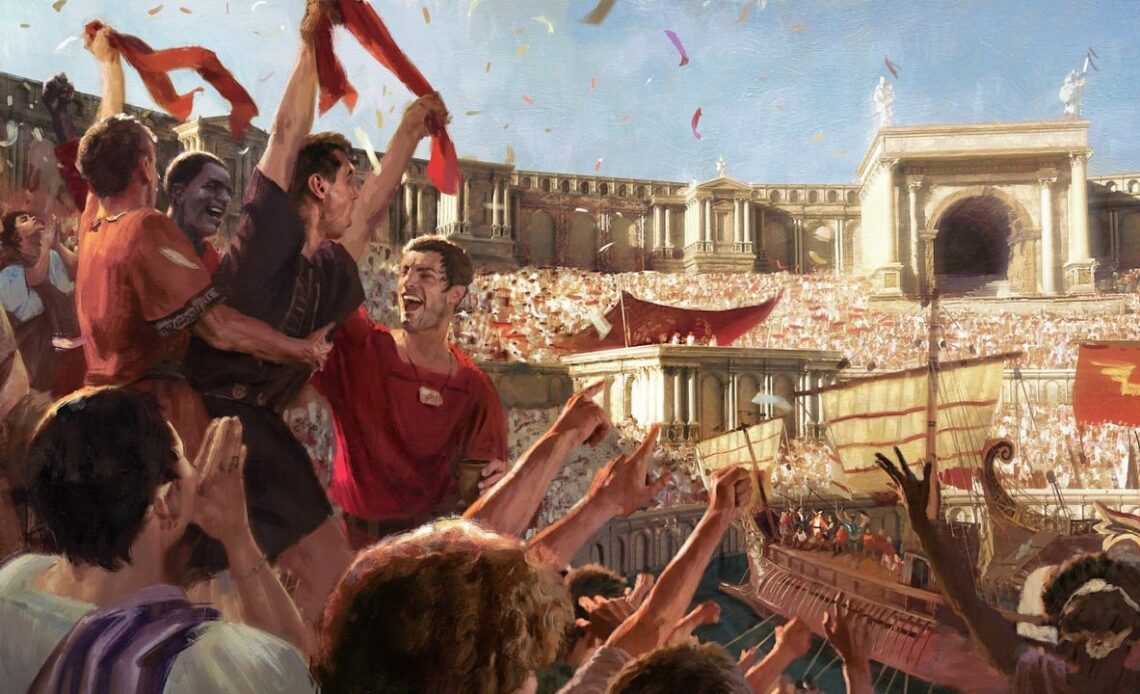 „Of all the games, just not Anno!” Ubisoft explains the headless senator, after he was spotted in Anno 117, image source: Ubisoft.