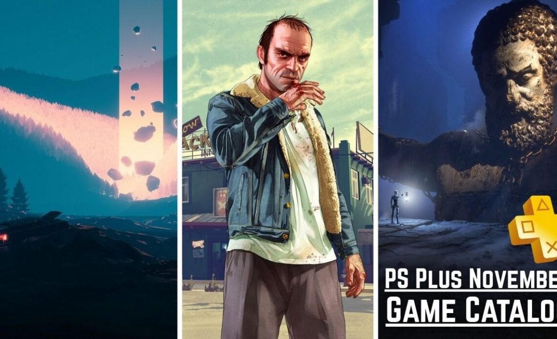 PS Plus Game Game Catalog additions for November includes the 2nd best-selling game of all time and a bunch of indie gems, image source: Pacific Drive, Developer: Ironwood Studios, Grand Theft Auto 5, Developer: Rockstar Games, The Talos Principle 2, Developer: Croteam.