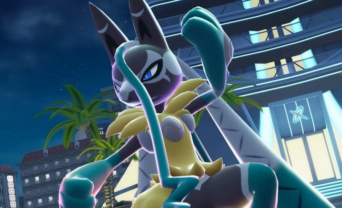 First look at Mega Lucario Z in the new Mega Dimension trailer. A new Evolution comes to Pokemon Legends Z-A, image source: Pokémon Legends: Z-A - Mega Dimension; Developer: Game Freak.