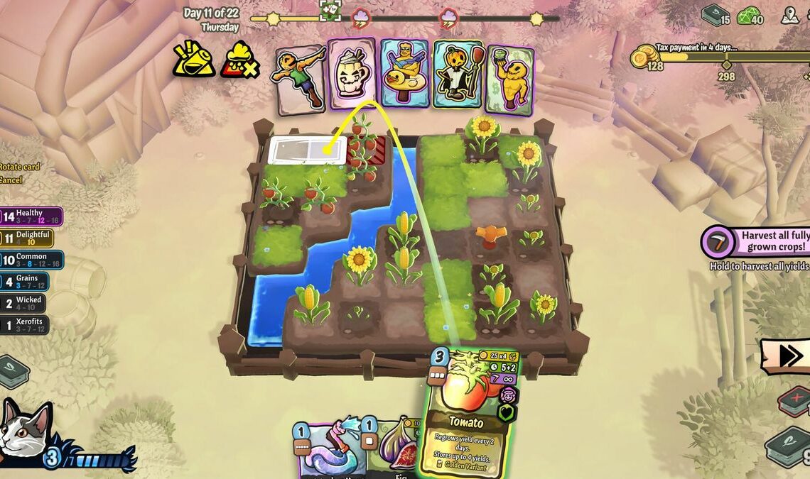 Cropdeck ist ein großartiger Chill-Farming-Roguelite
